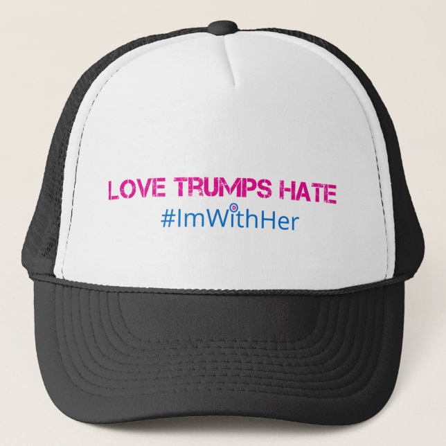 Love Trumps Hate Trucker Hat (Front)