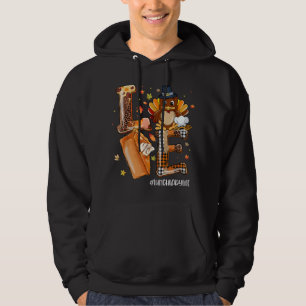 LOVE Turkey Pilgrim Pumpkin Pie Lunch Lady Life Th Hoodie