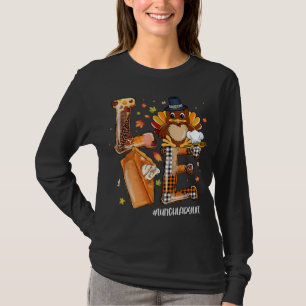 LOVE Turkey Pilgrim Pumpkin Pie Lunch Lady Life Th T-Shirt