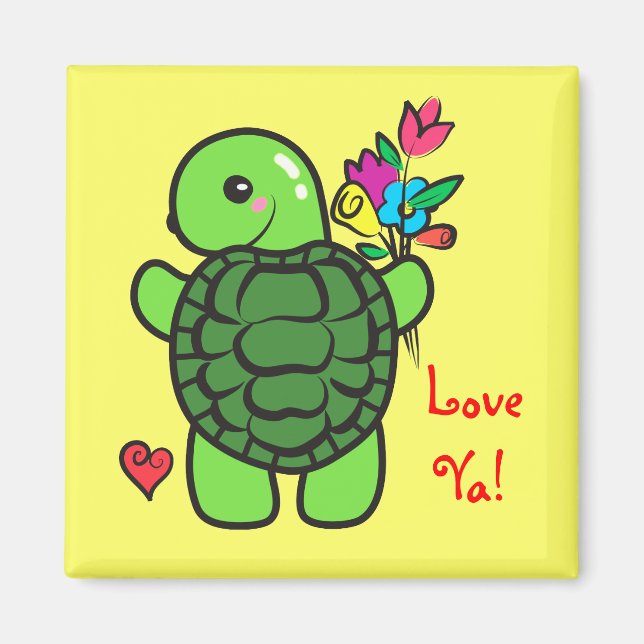 Love turtle magnet (Front)