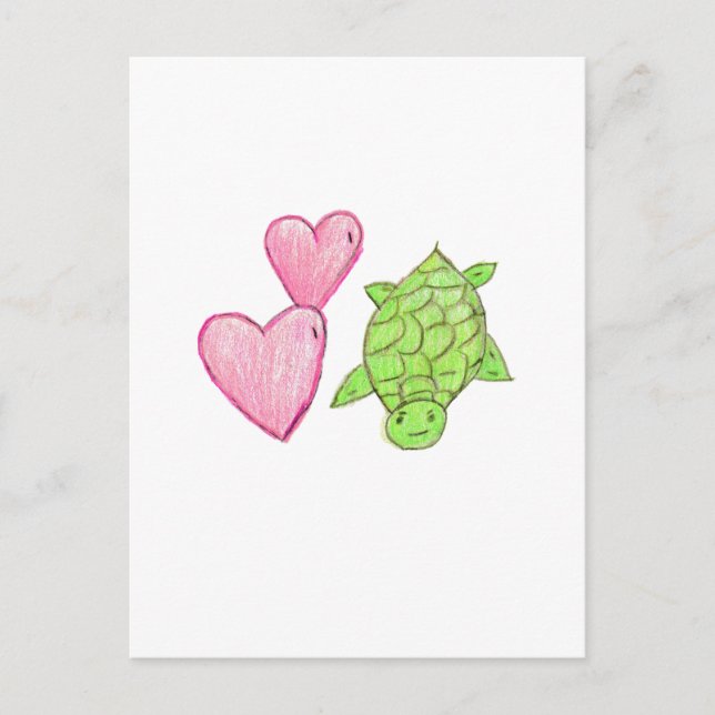Love Turtle Postcard (Front)