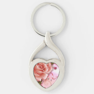 Love Twisted Heart Key Ring