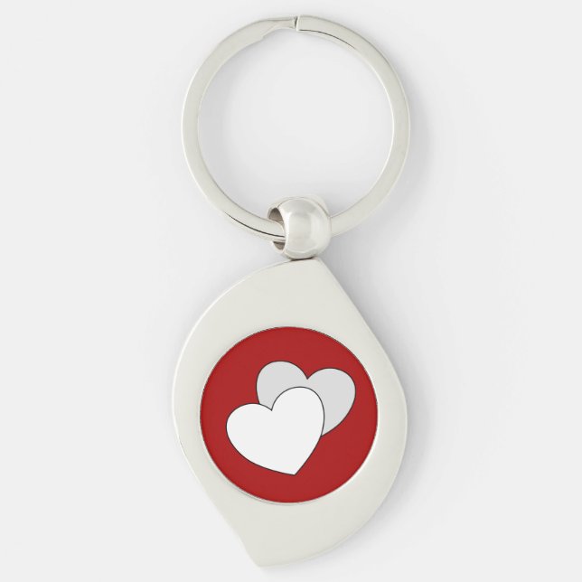 Love - Two Hearts Keychain (Front)