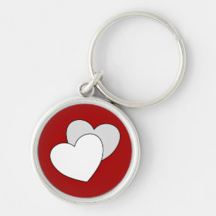 Love - Two Hearts Keychain