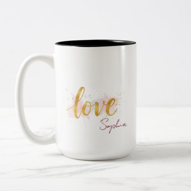 Love Two-Tone Coffee Mug (Left)