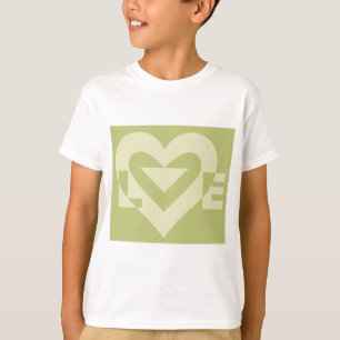 Love Two-Tone Sage Green T-Shirt