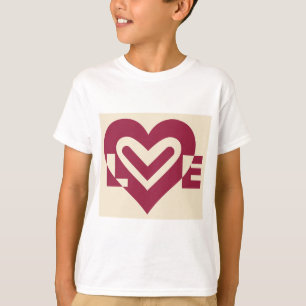 Love Two-Tone Wine Purple T-Shirt