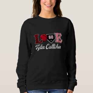 Love Tyler Callihan Cincinnati Baseball MLBPA Sweatshirt