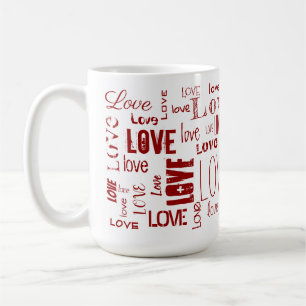 LOVE! Typography Coffee Mug