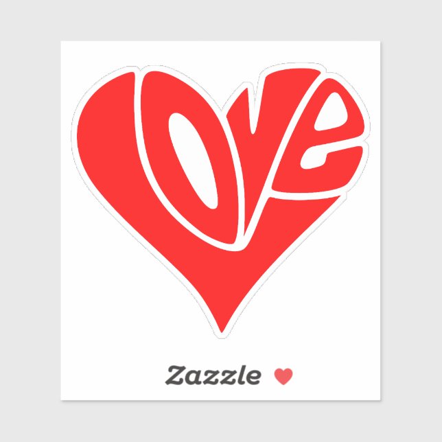 Love Typography in Heart Shape (Sheet)