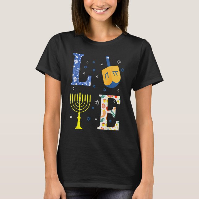 Love u2013 Holiday Season Judaism Jewish Faith Fan T-Shirt (Front)