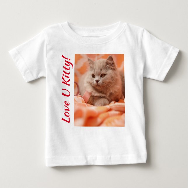 Love U Kitty  Baby T-Shirt (Front)
