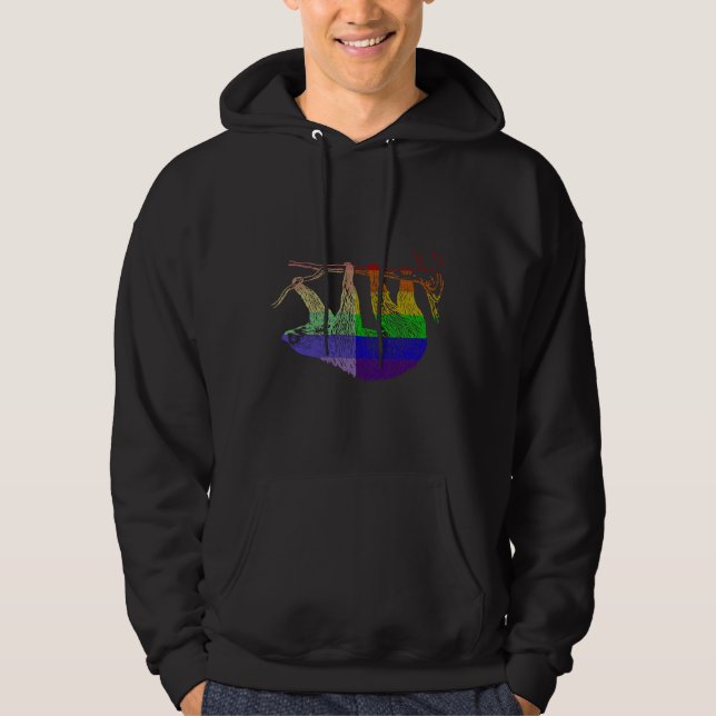 Love U Tees Funny Rainbow Animals Sloth Lgbt Pride (Front)
