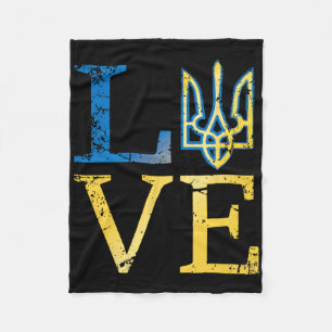 Love Ukraine Shirtukrainian Tryzub Zelensky Milita Fleece Blanket