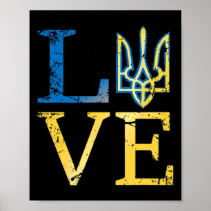 Love Ukraine Shirtukrainian Tryzub Zelensky Milita Poster