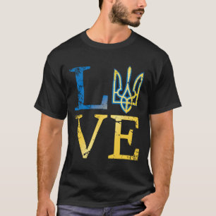 Love Ukraine Shirtukrainian Tryzub Zelensky Milita T-Shirt