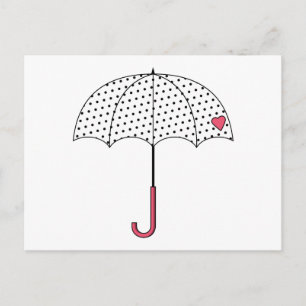 Love Umbrella Postcard