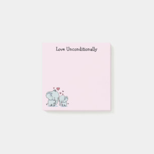 Love Unconditionally Elephants Post-it Notes