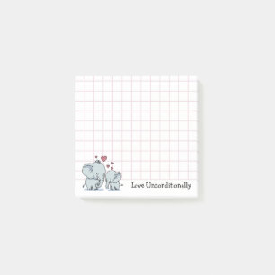 Love Unconditionally Elephants Post-it Notes