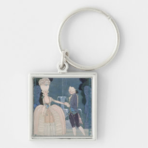Love under the Fountain, illustration for 'Fetes G Key Ring