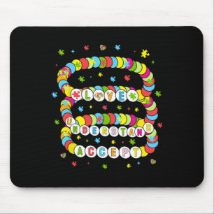 Love Understand Accept Autism Awareness Mouse Pad