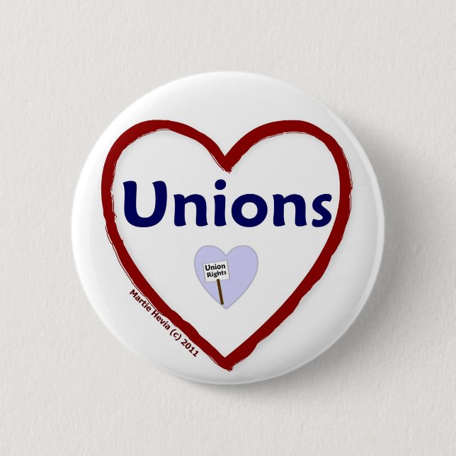 Love: Unions - Button (Front)