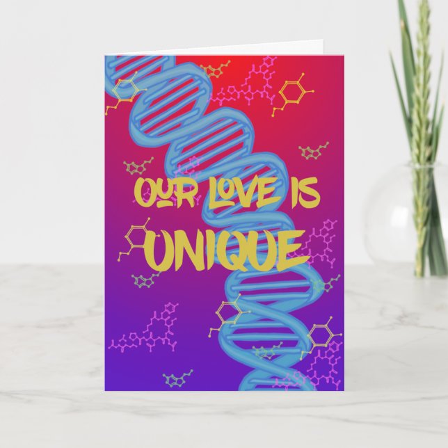 Love unique as us card (Front)