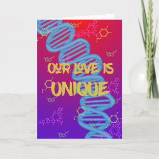 Love unique as us card