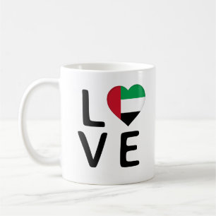Love - United Arab Emirates Flag Coffee Mug