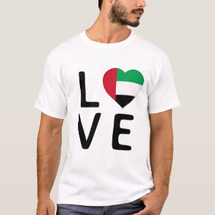 Love - United Arab Emirates Flag T-Shirt