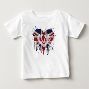 Love United Kingdom Flag Baby T-Shirt