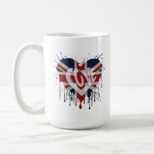 Love United Kingdom Flag Coffee Mug