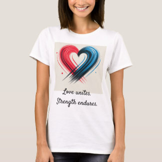 Love Unites T-Shirt – Bold Heart with Message of S