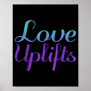 Love Uplifts Suicide Prevention Awareness Design Poster