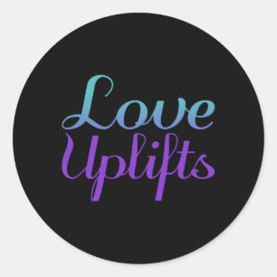 Love Uplifts Suicide Prevention Premium Tri-Blend Classic Round Sticker