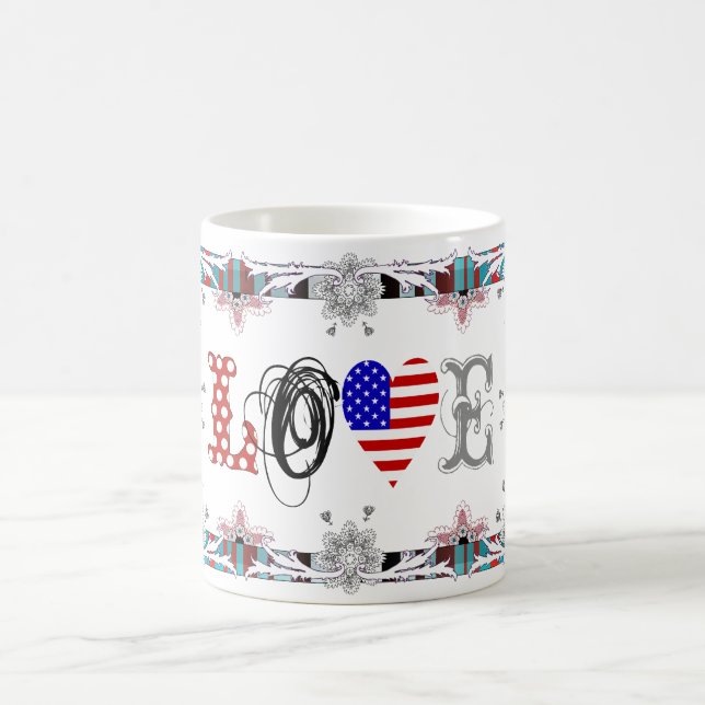 Love USA Coffee Mug (Center)