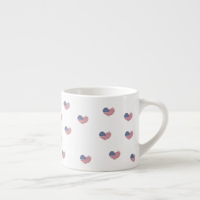 Love usa pattern espresso cup (Right)