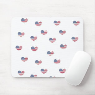 Love usa pattern mouse pad