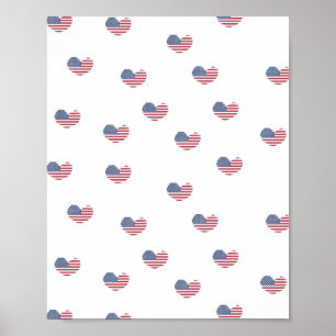Love usa pattern poster