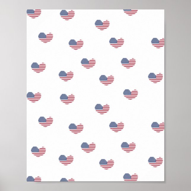 Love usa pattern poster (Front)