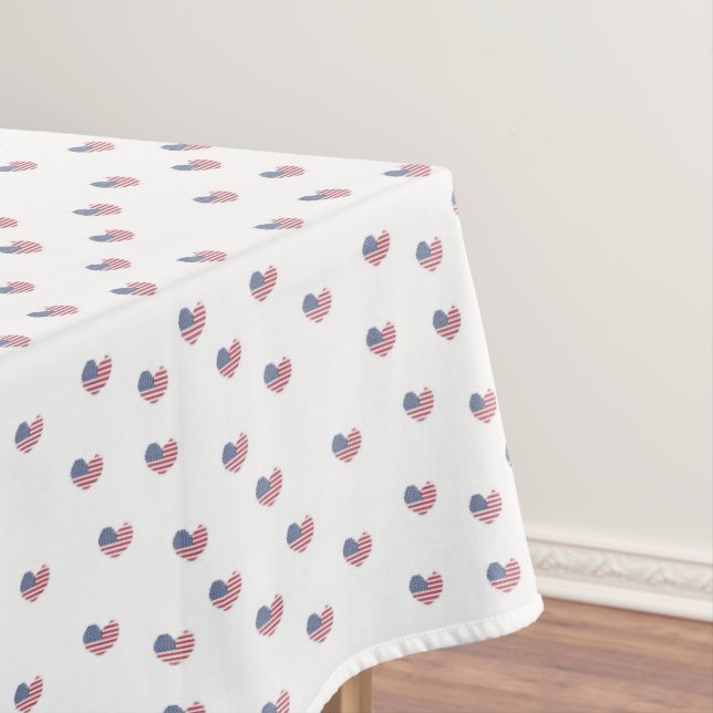 Love usa pattern tablecloth (In Situ)