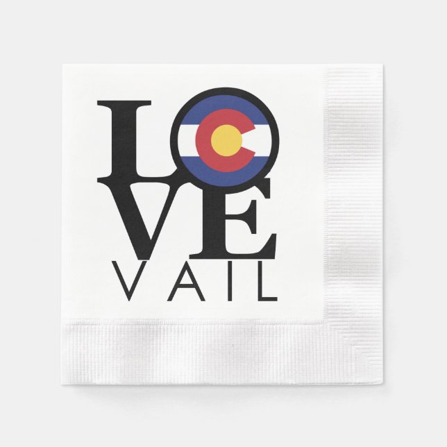 LOVE Vail Napkin (Front)
