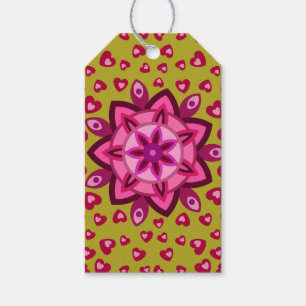 LOVE VALENTINE, BIRTHDAY PARTY GIFT WITH HEARTS GIFT TAGS