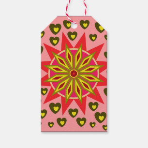 LOVE VALENTINE, BIRTHDAY PARTY GIFT WITH HEARTS  TAGS