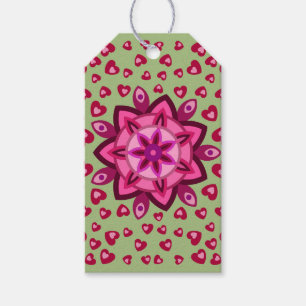 LOVE VALENTINE, BIRTHDAY, PARTY GIFT WITH HEARTS   TAGS