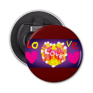 Love Valentine heart Mug Magnet Bottle Opener