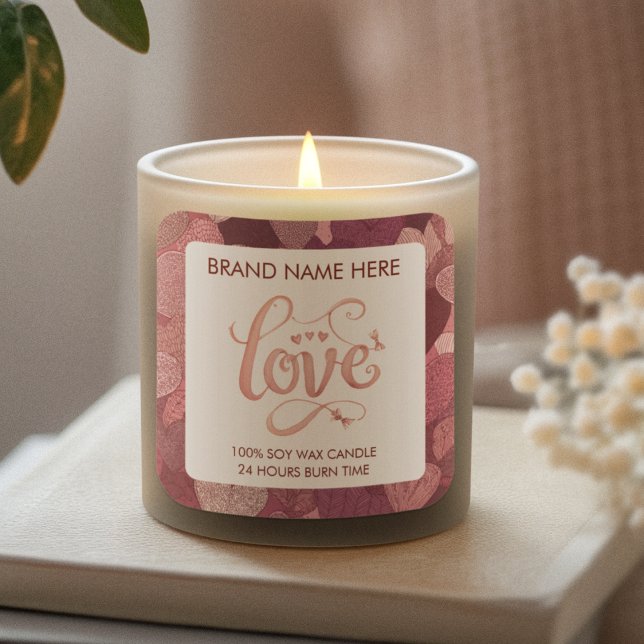 Love Valentine’s Day Candle Label (Creator Uploaded)