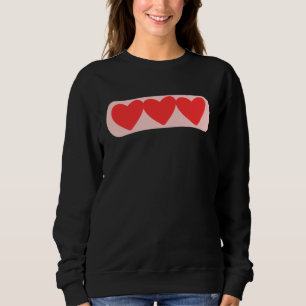 Love Valentine s Day Couple Relationship Heart In  Sweatshirt