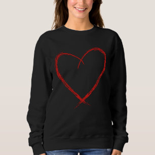 Love Valentine s Day Couple Relationship Heart  In Sweatshirt
