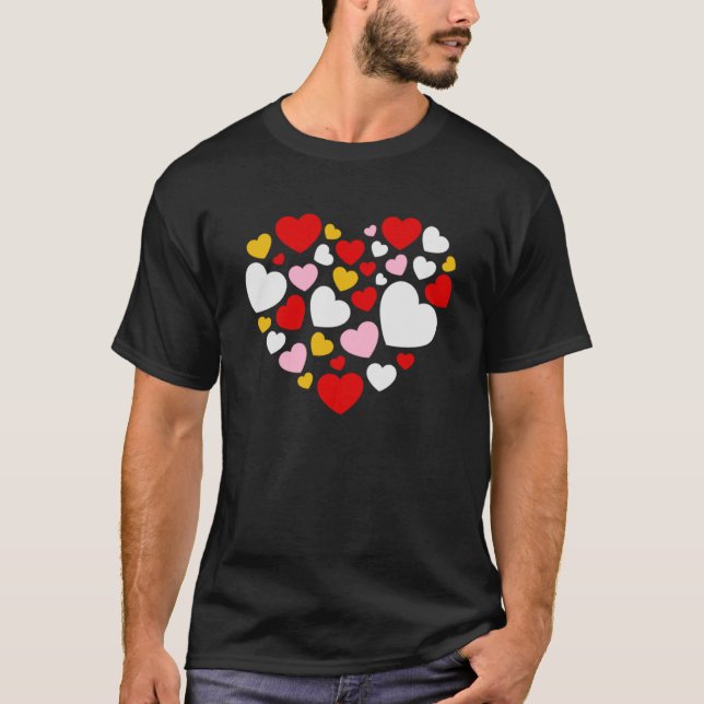 Love Valentine s Day Couple Relationship Heart  In T-Shirt (Front)
